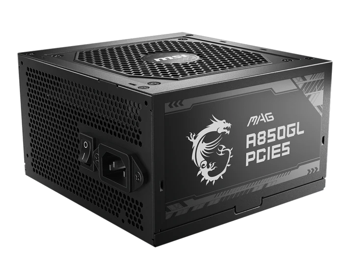 MSI MAG A850GL PCIE 5 GOLD Power Supply MSI MAG A850GL PCIE 5 GOLD Power Supply